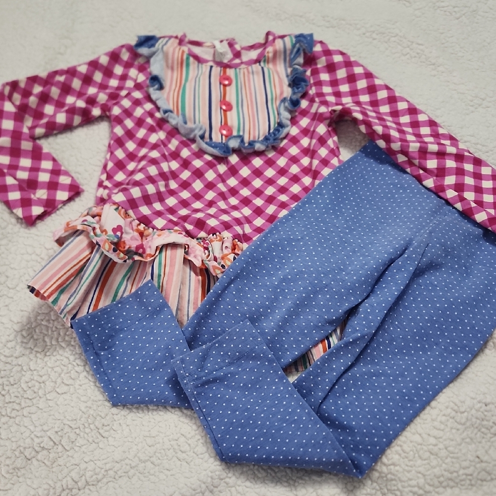 Ricrac & Ruffles 2 piece set Size 3T